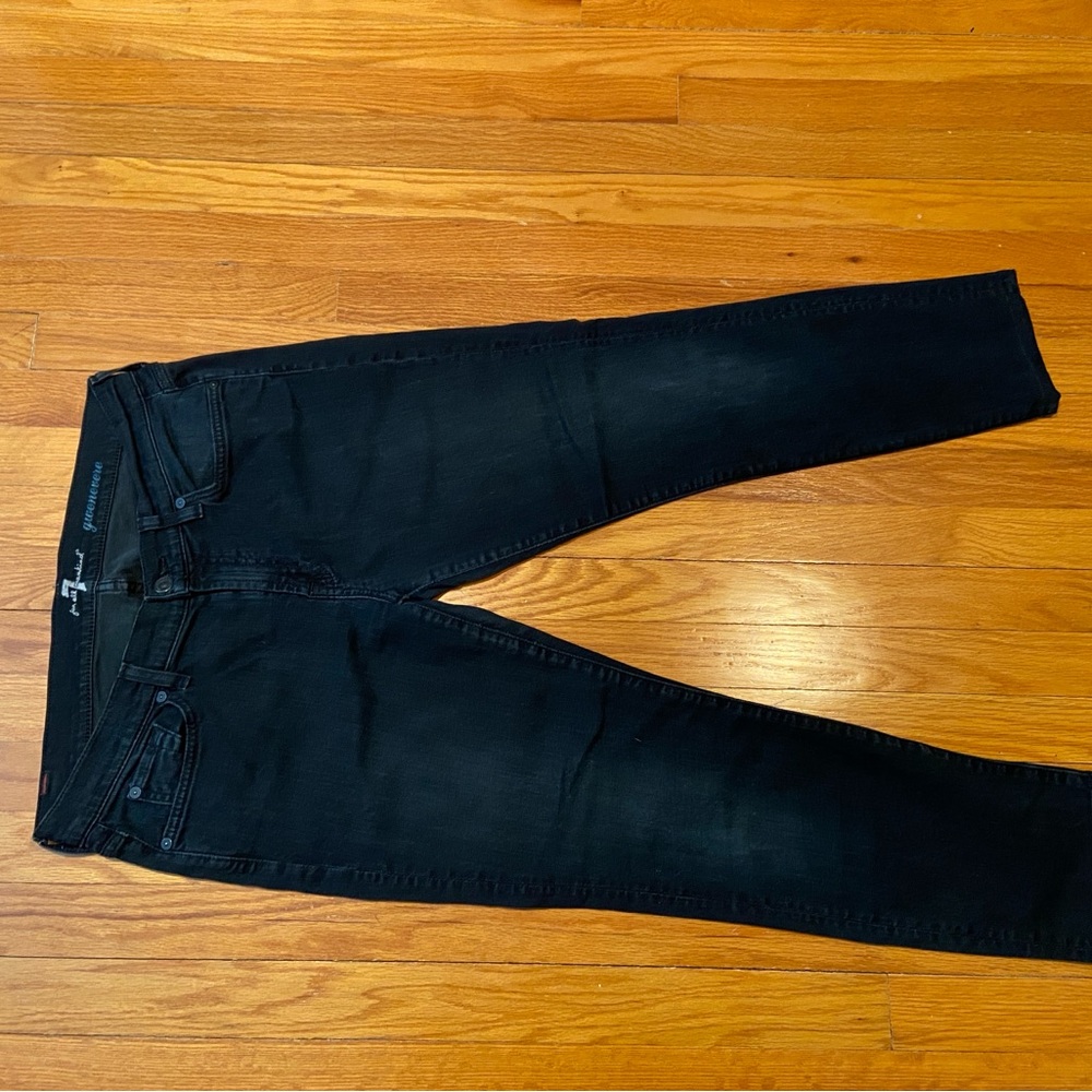 7 For All Mankind Women's Dark Wash Skinny Jeans